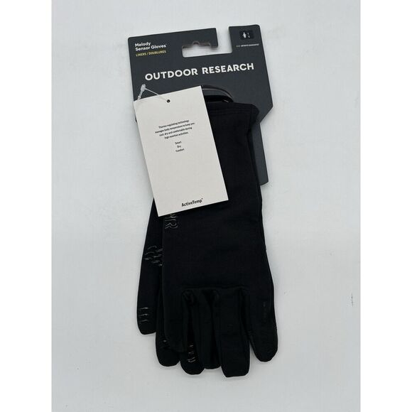 Outdoor Research Melody Sensor Gloves Women’s L New Active Temp Black - Picture 1 of 4